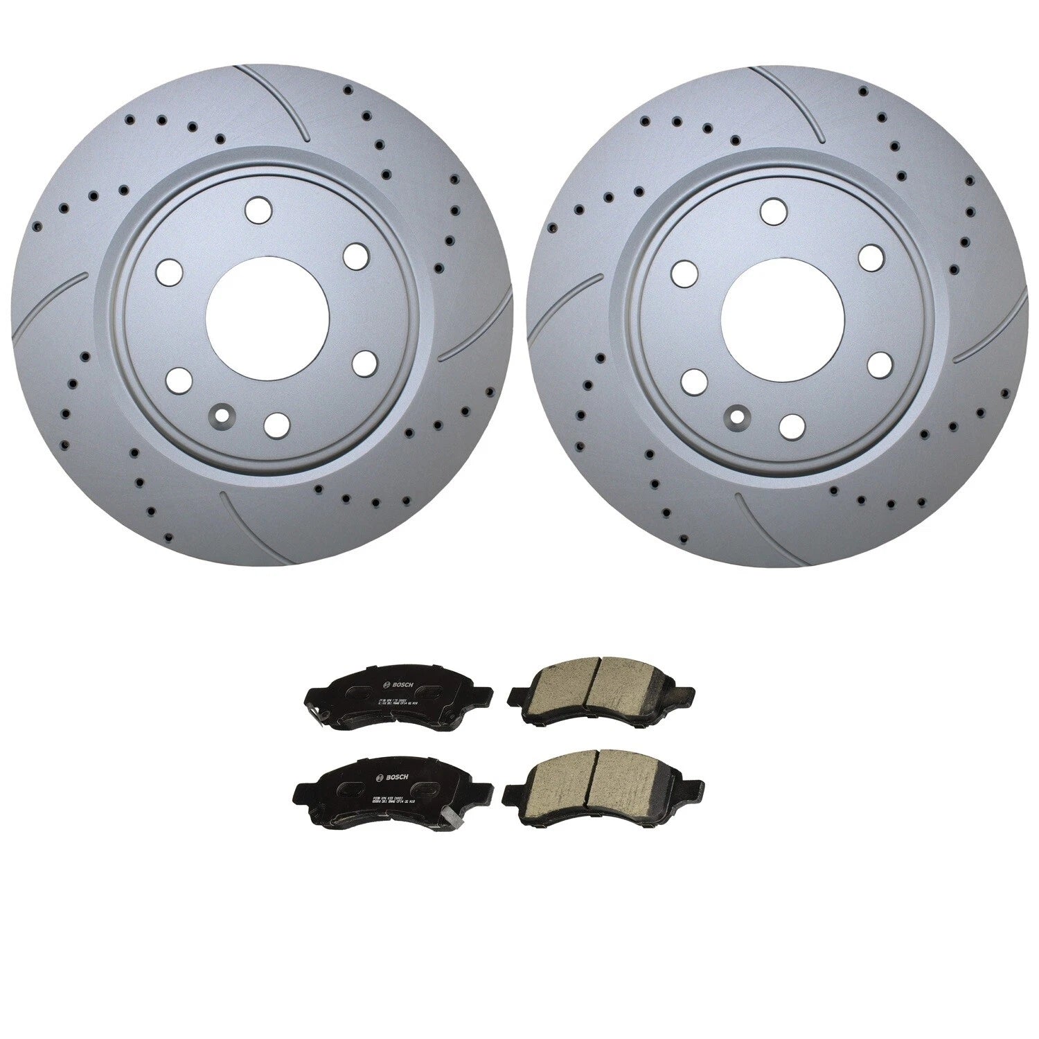 Front Brake Kit 325mm Drill Rotors & Bosch Ceramic Pads for Buick Chevy GMC Saturn