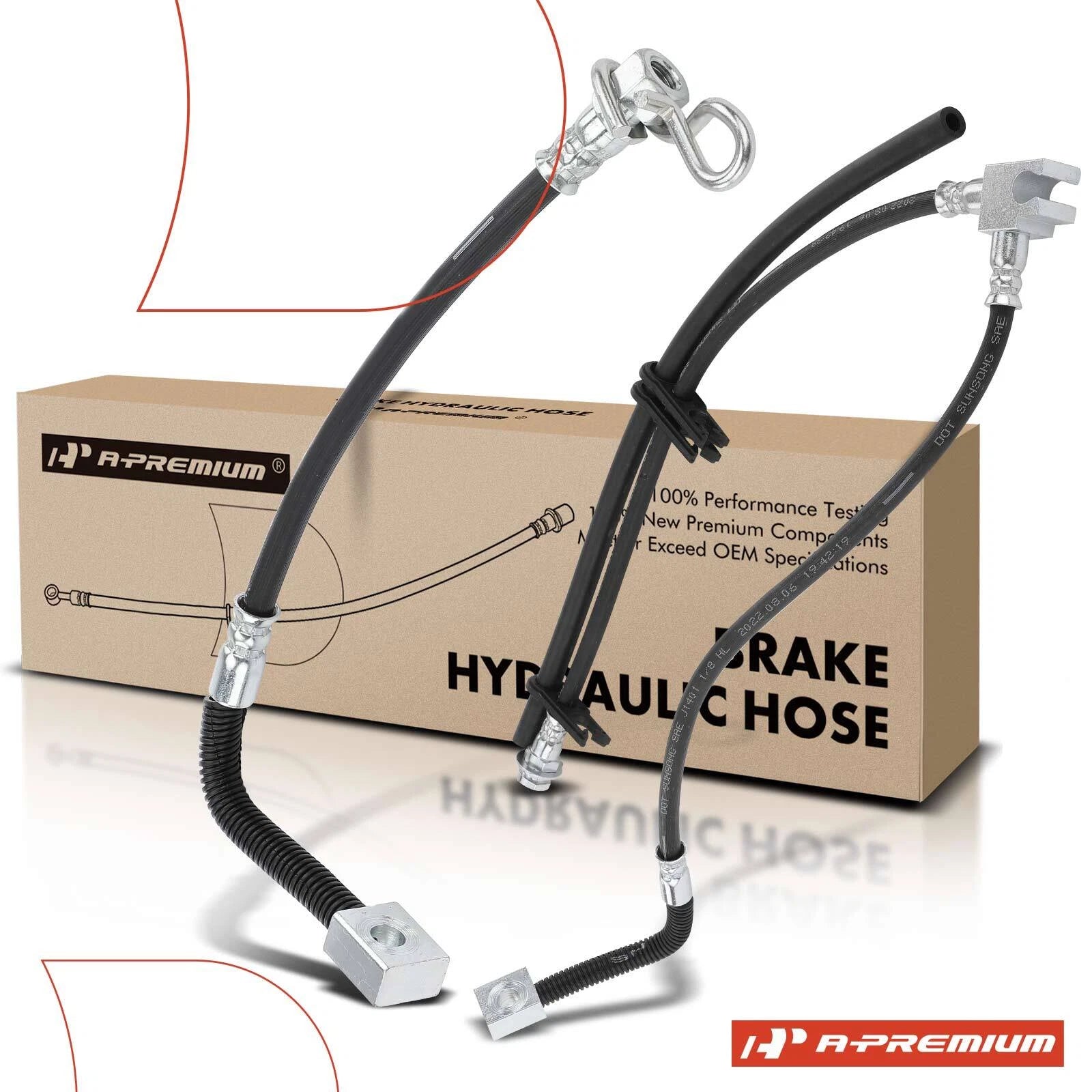 2X Rear Brake Hydraulic Hose for Ford E150 (2004–2006)