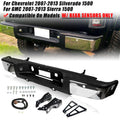Chrome Rear Bumper for Chevy Silverado GMC Sierra 1500 (2007–2013)