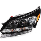 Headlight Assembly for Chevy Malibu (2013-2015) Black Housing Clear Lens Pair