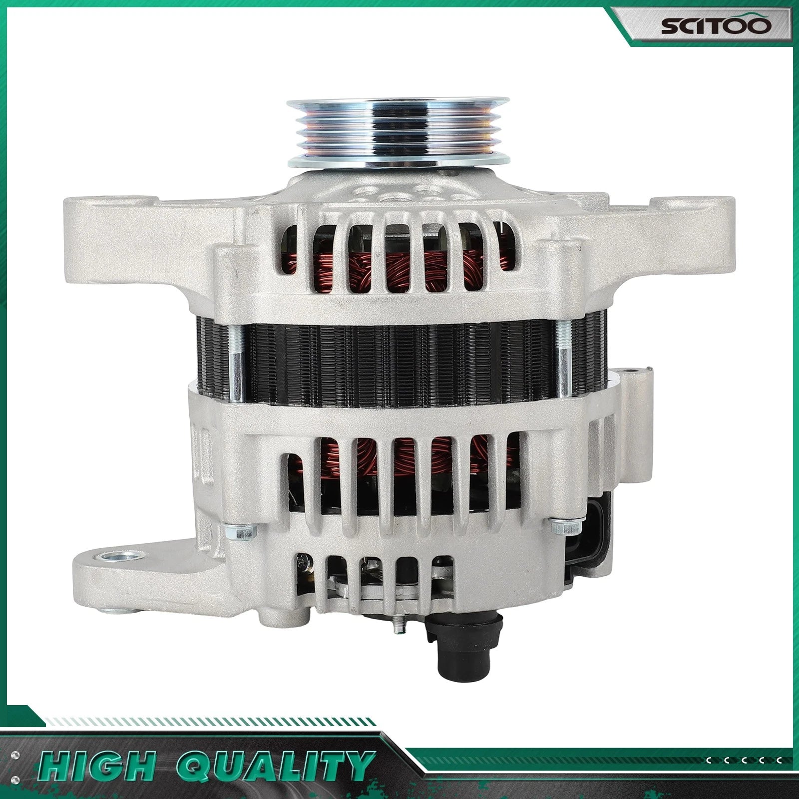 Alternator for Nissan Sentra (1991–1994) L4 1.6L 70Amp 4-Groove 13334