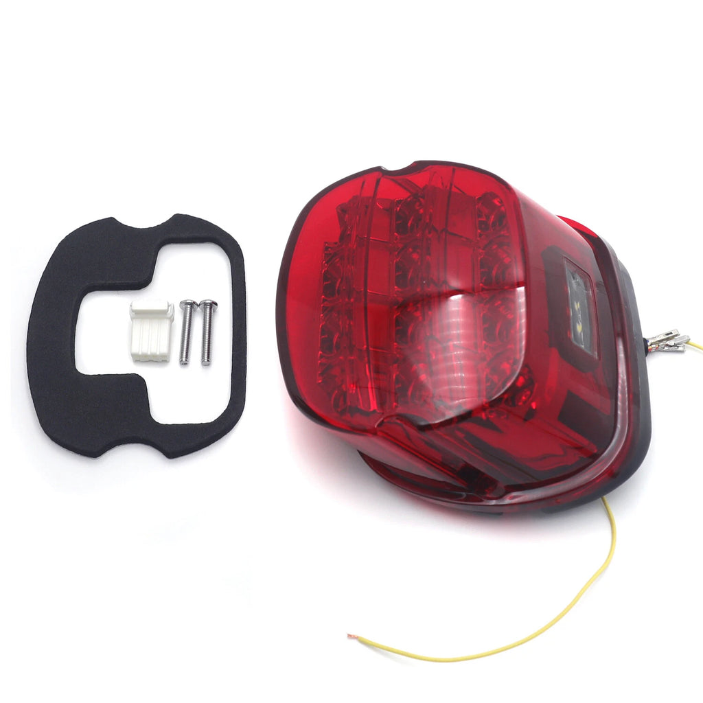 Red Layback LED Taillight Brake Light for Harley FXLR FLHC FXST (2018–2023, 2003–2017)