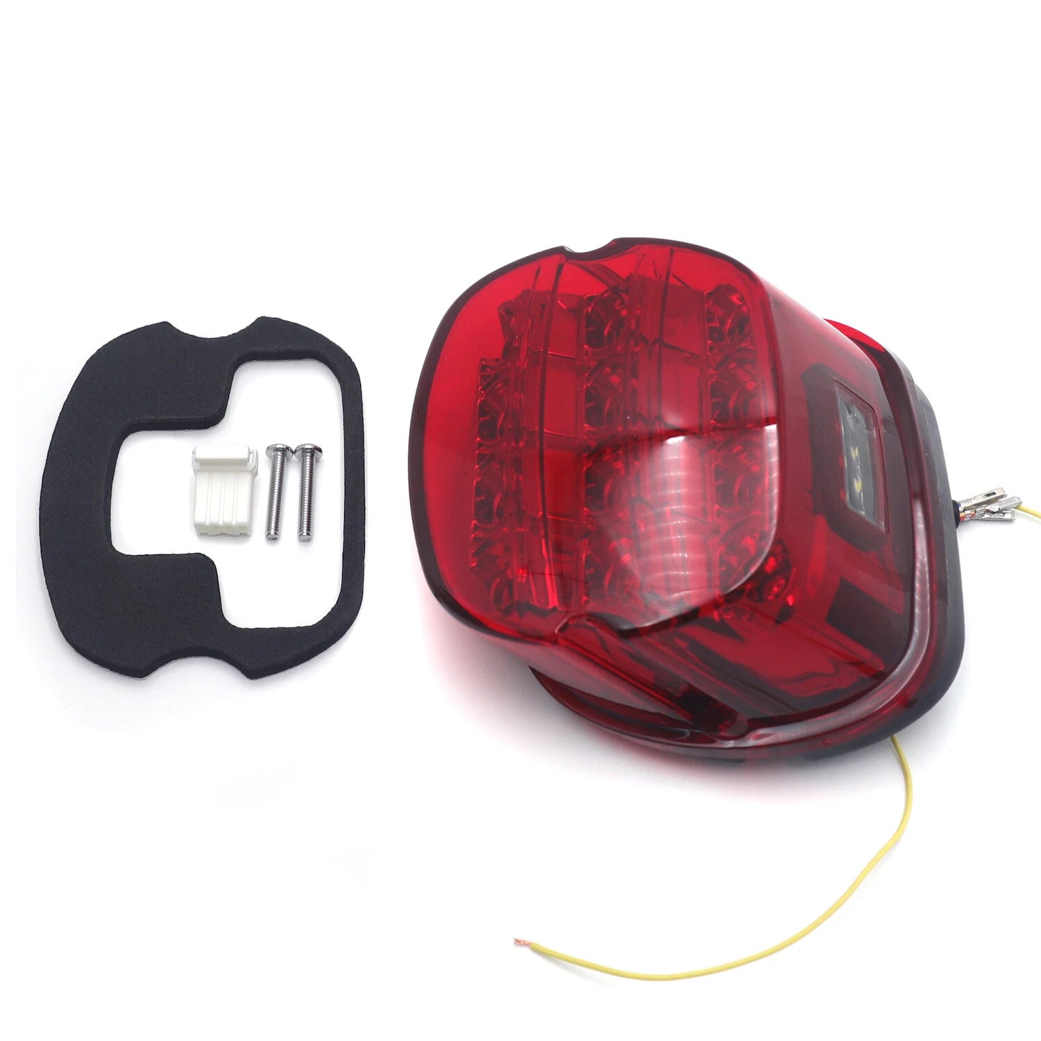Red Layback LED Taillight Brake Light for Harley FXLR FLHC FXST (2018–2023, 2003–2017)