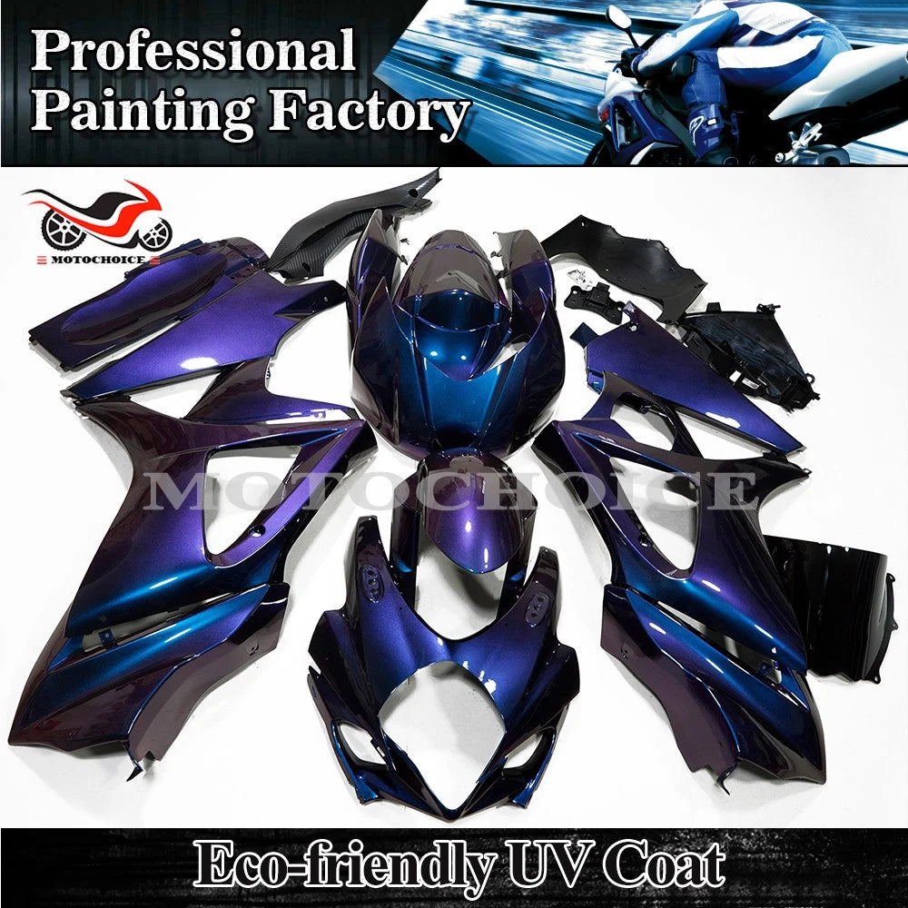 Chameleon Blue Purple Fairing Kit for Suzuki GSXR1000 (2007–2008)