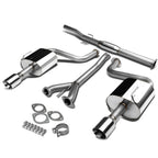 Dual 4" Rolled Tip Muffler Catback Exhaust System for Nissan Maxima (2009–2015)