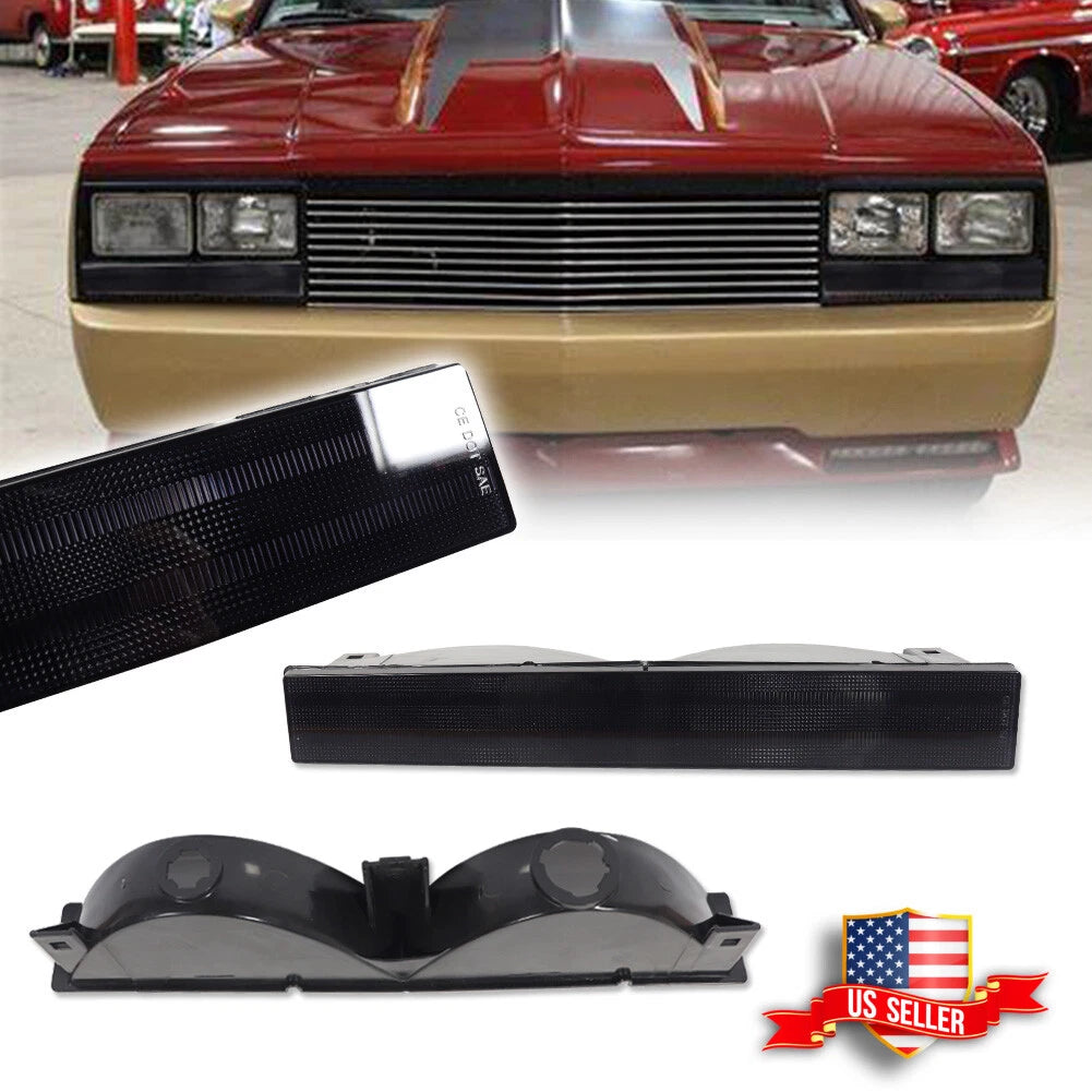 Smoke Front Bumper Parking Signal Light for Chevrolet El Camino Malibu (1982–1987)