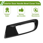 Set of 2 Interior Door Handle Bowl Cover Trim for Subaru BRZ (2012–2020) Black ABS