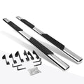 Set of 2 Chrome 5" Oval Side Step Nerf Bars for Silverado/Sierra (2001–2014)