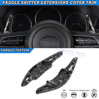 Black Forged Pattern Paddle Shifter Extension for Mazda 3 & CX-30 (2019–2025)