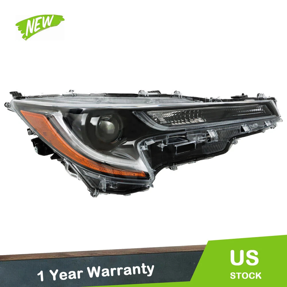LED Black Projector Headlight for Toyota Corolla L LE (2020–2021)