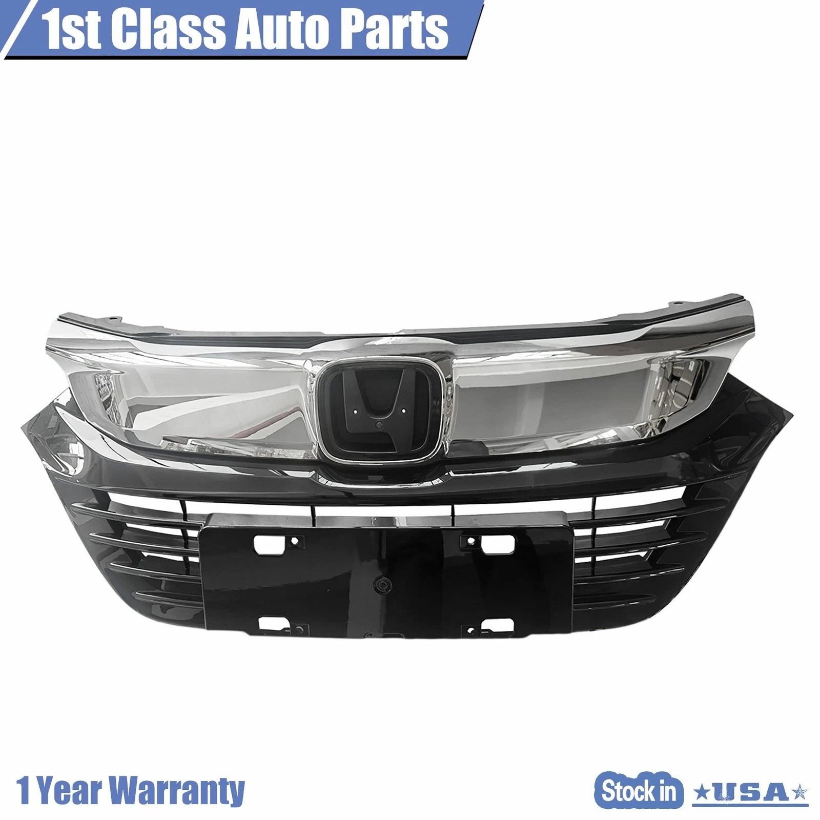 Chrome Mesh Hood Bumper Grille for Honda HR-V (2019-2020)