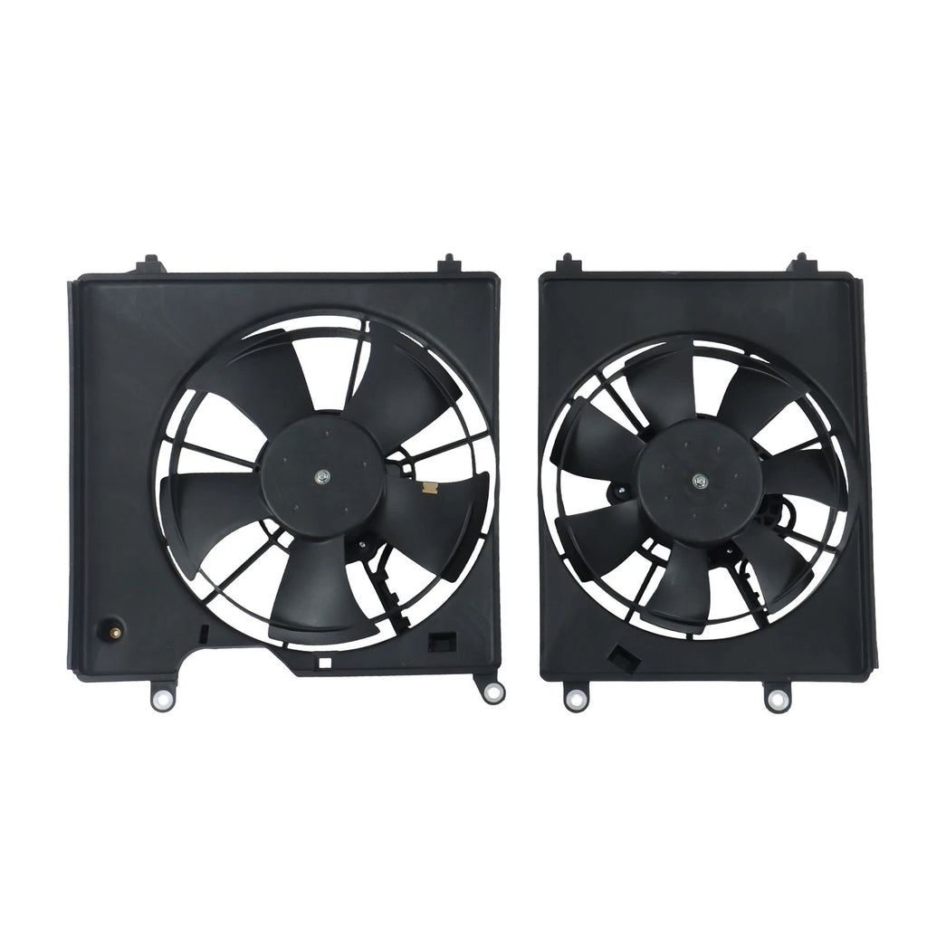 2Pcs A/C Condenser & Cooling Fan Assembly for Acura ILX (2016-2021)