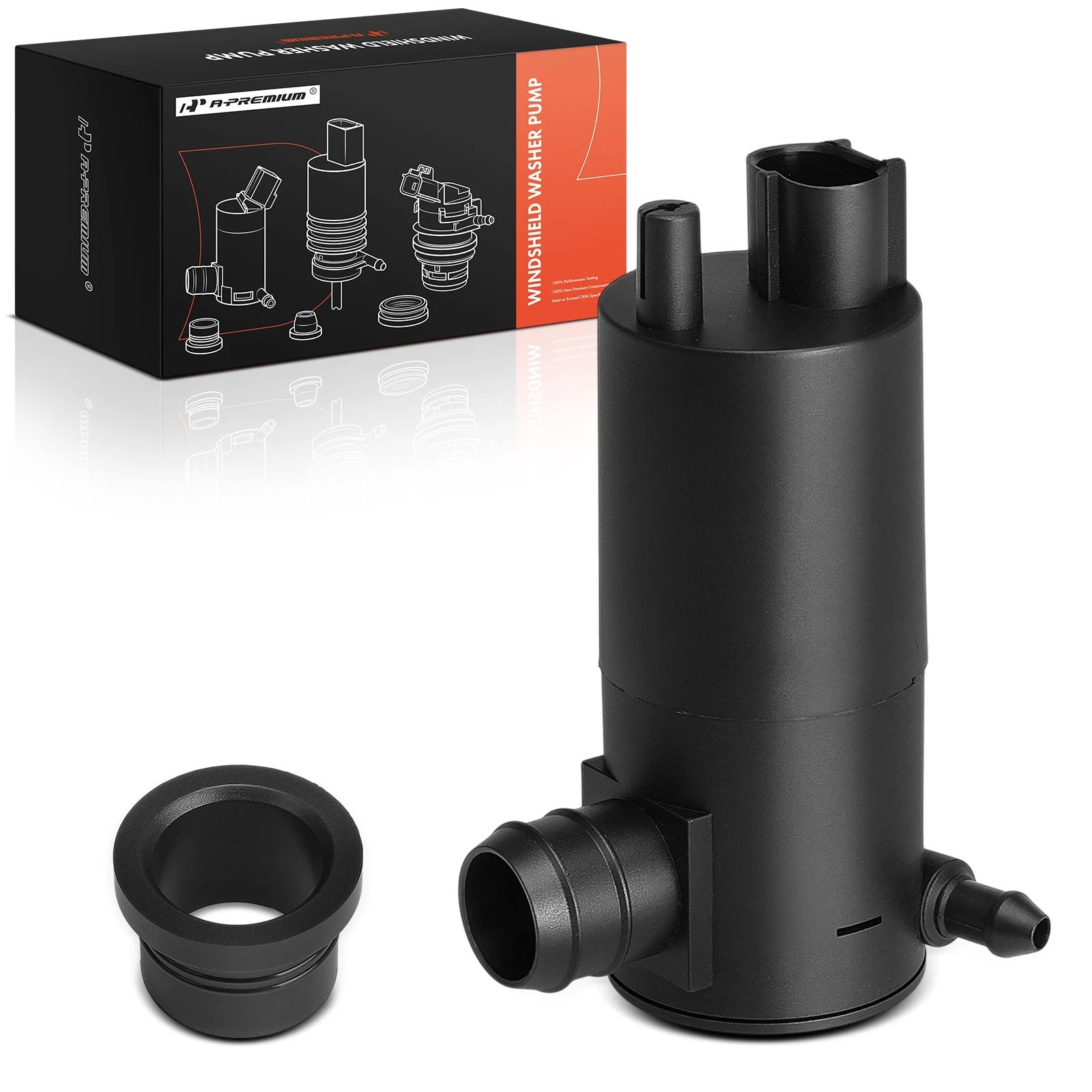 Windshield Washer Pump with Rubber Grommet for Nissan 