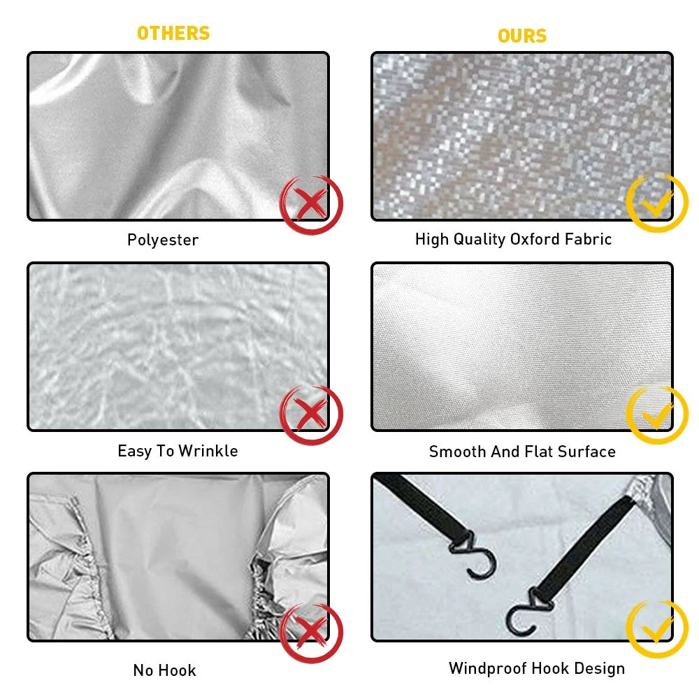 Set of 4 Wheel Tire Covers for RV Truck Car Trailer (27" to 29" Diameter)
