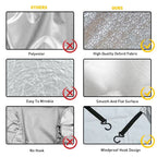 Set of 4 Wheel Tire Covers for RV Truck Car Trailer (27" to 29" Diameter)