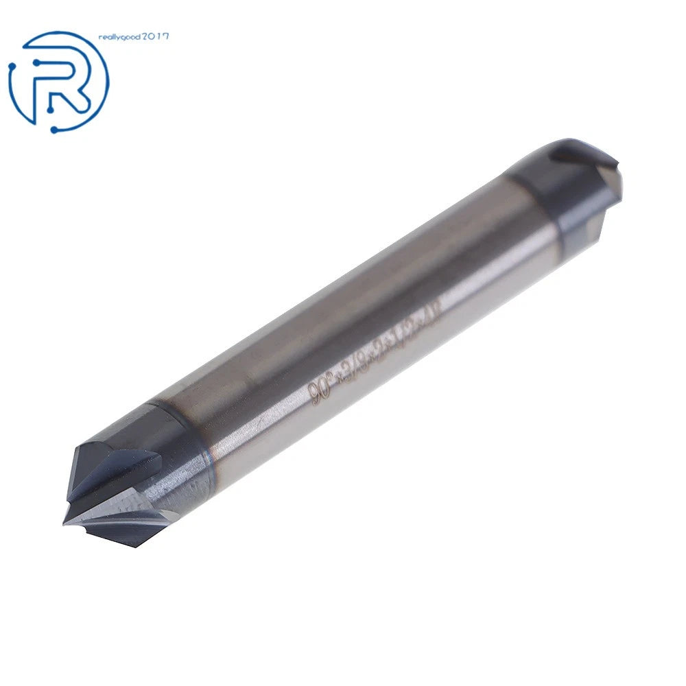 Chamfer Mill 3/8" 4 Flute 90 Degree Double End for Precision Cutting