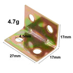 Angle Bracket for Stainless Steel Table Fastener 4 Holes 90 Degree