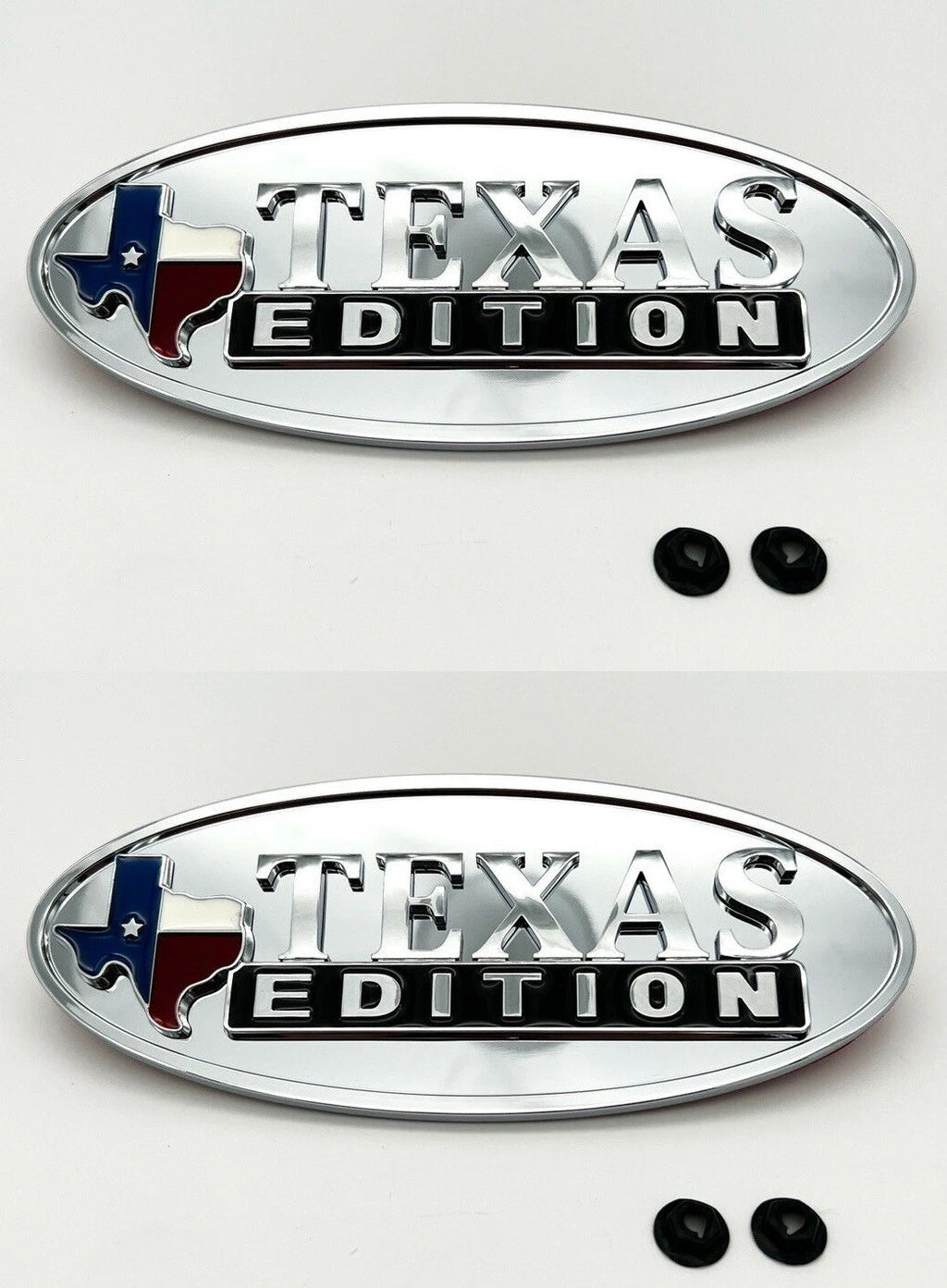 Hood Side Fender Emblems Chrome Texas Edition for Peterbilt (1987–2025)