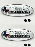 Hood Side Fender Emblems Chrome Texas Edition for Peterbilt (1987–2025)