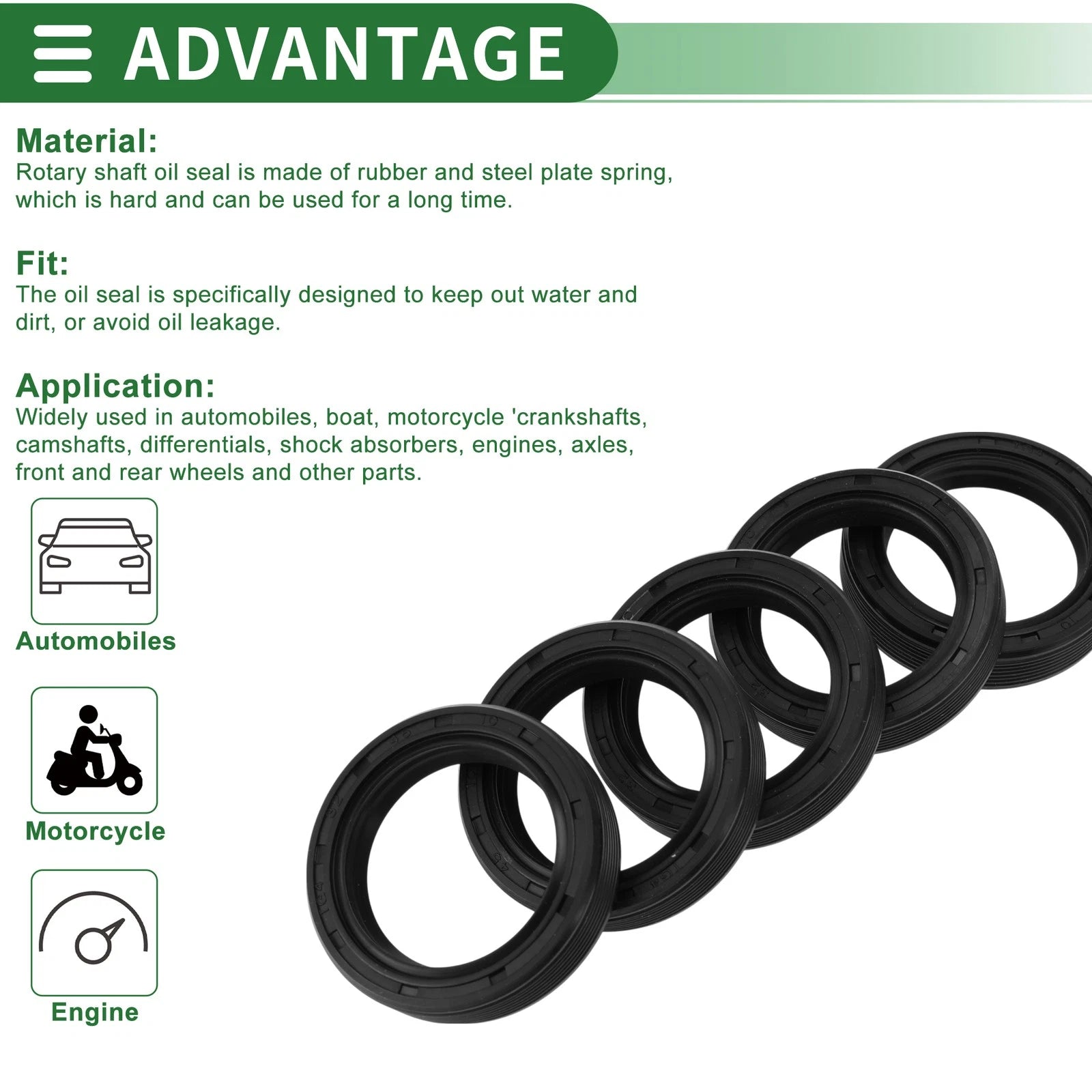 Oil Seal for Rotary Shaft (32x45x10mm)