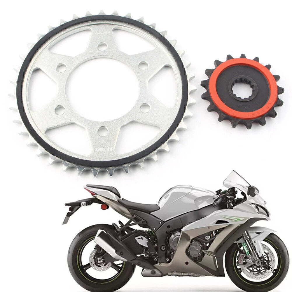 Front 17T & Rear 39T Chain Drive Sprocket for Kawasaki ZX-10R (2011–2018)