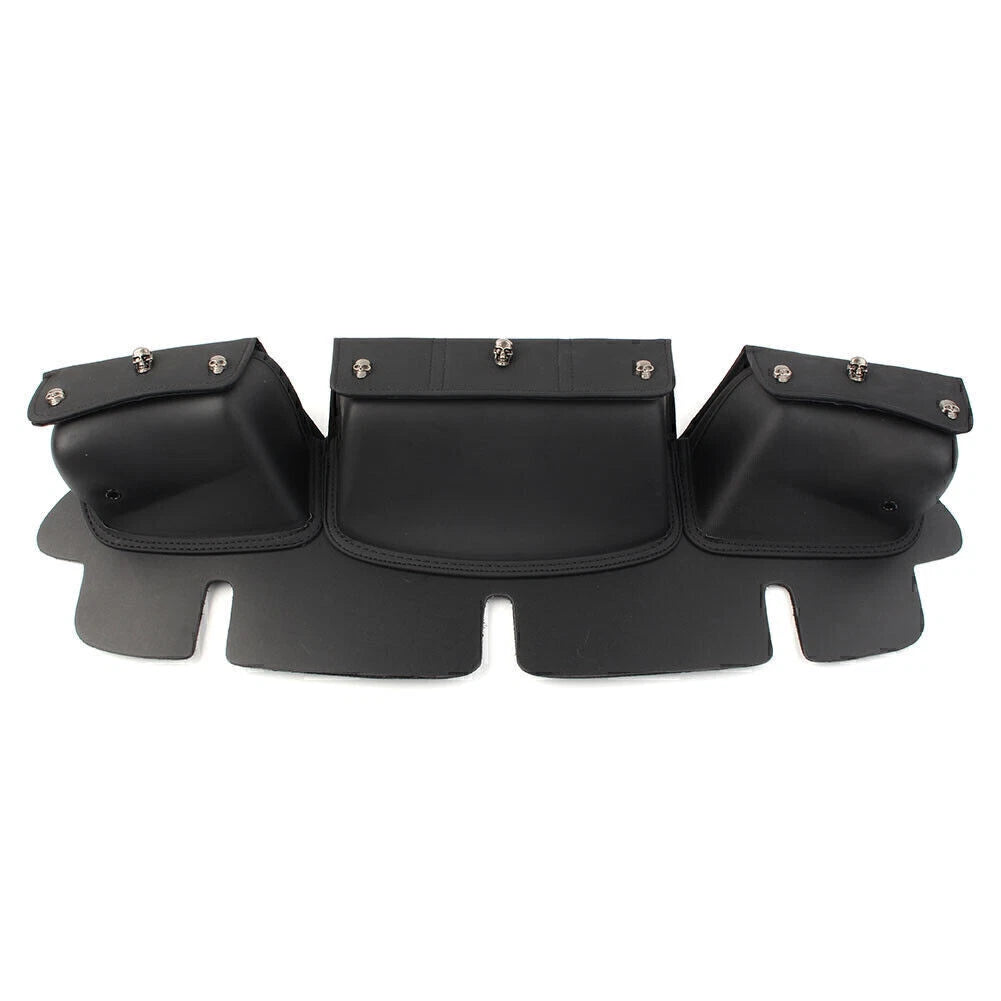 Fairing Pouch Windshield Bag 3 Pocket for Harley Touring Street Glide (2014–2023)