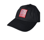Black Red Box Crest Adjustable Strapback Hat for Dixxon Flannel Co