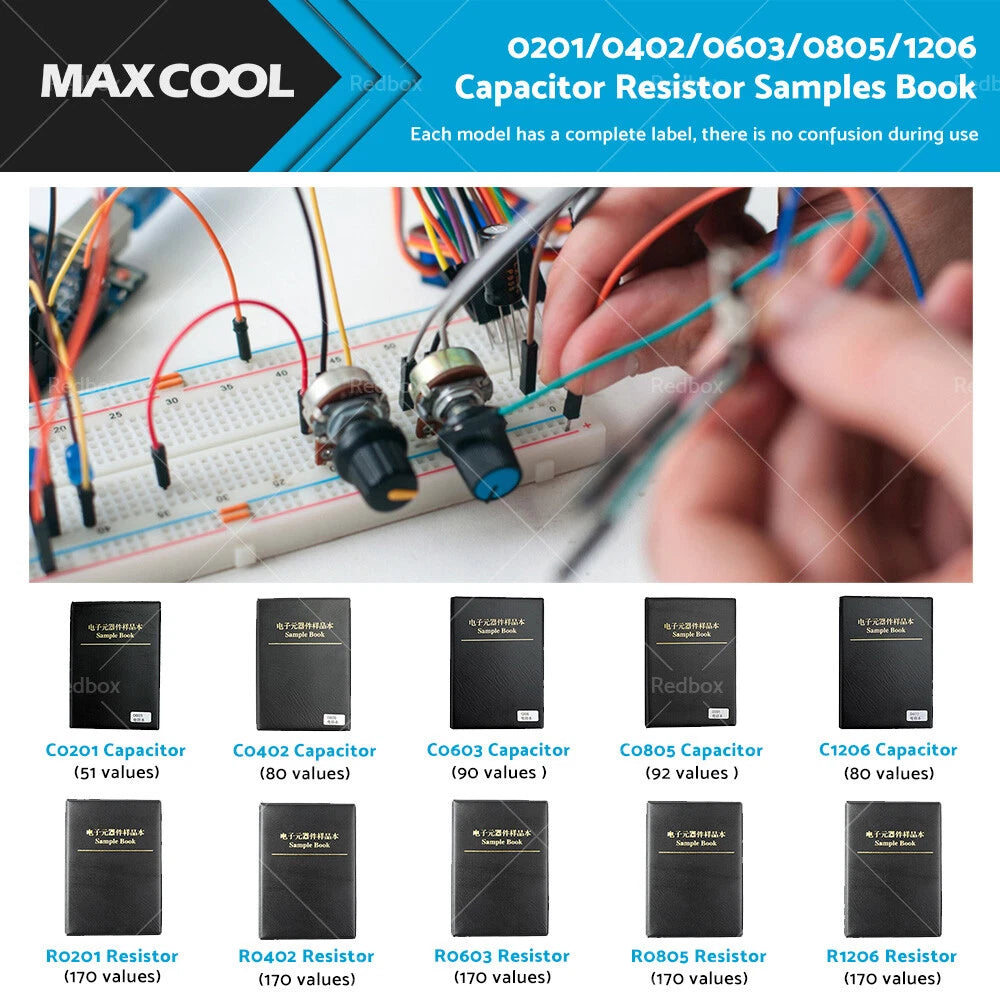 Resistor Kit 0603 1% 170 Values for SMD SMT Capacitor Chip (0201-1206)