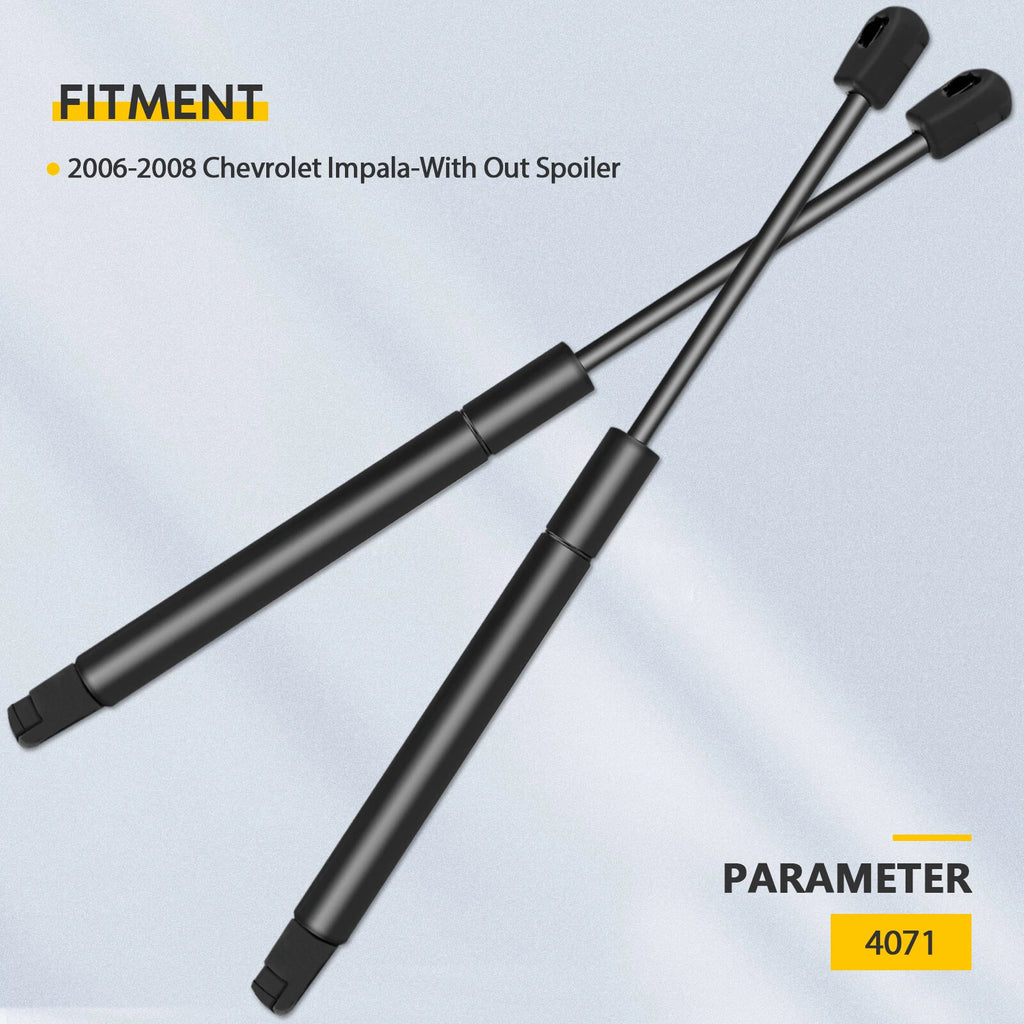 2Pcs Trunk Lift Supports for Chevrolet Impala (2006–2008)