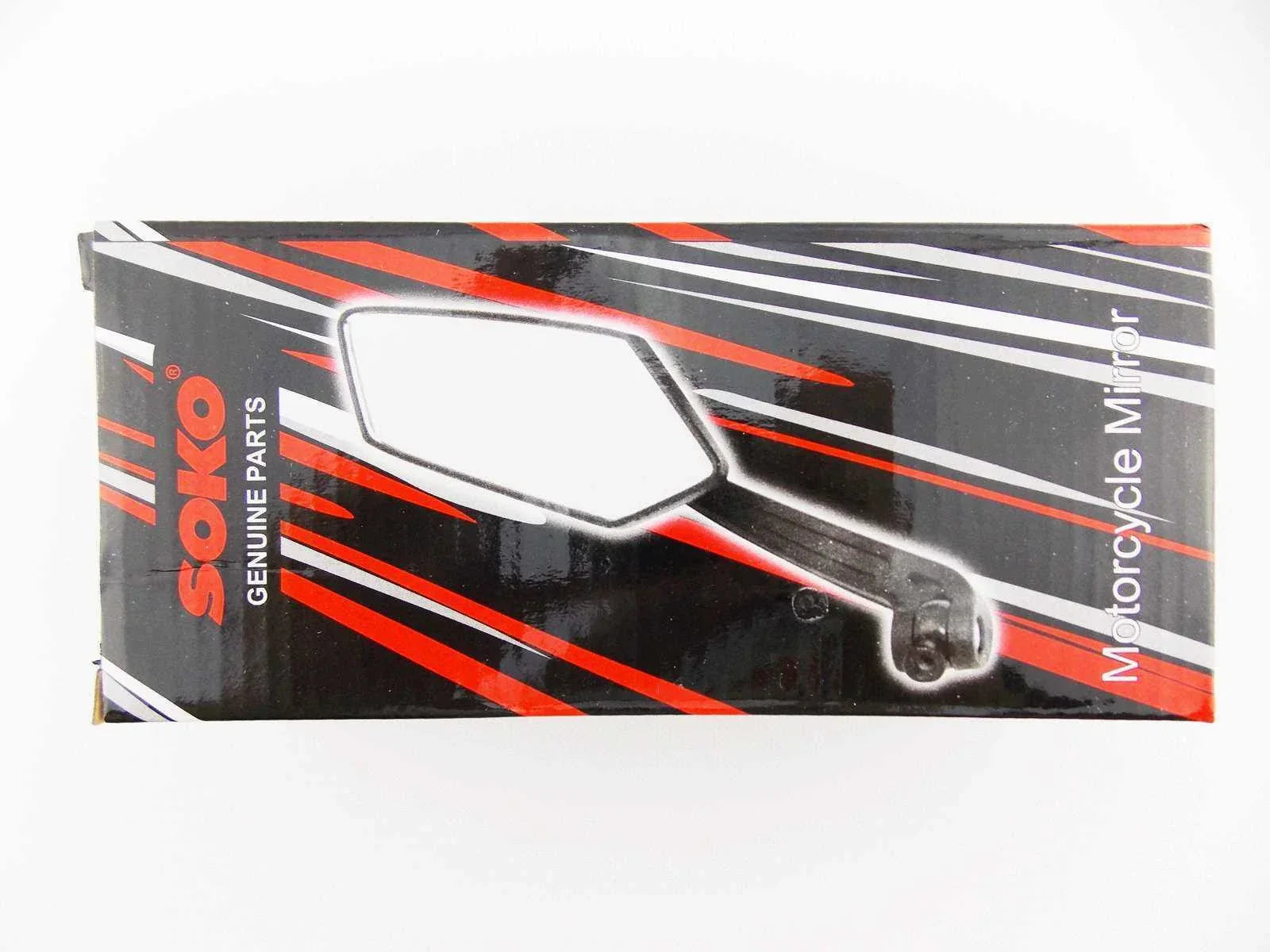 Black Orange Hex Soko Mirrors for YAMAHA AG100 (1973-2015)