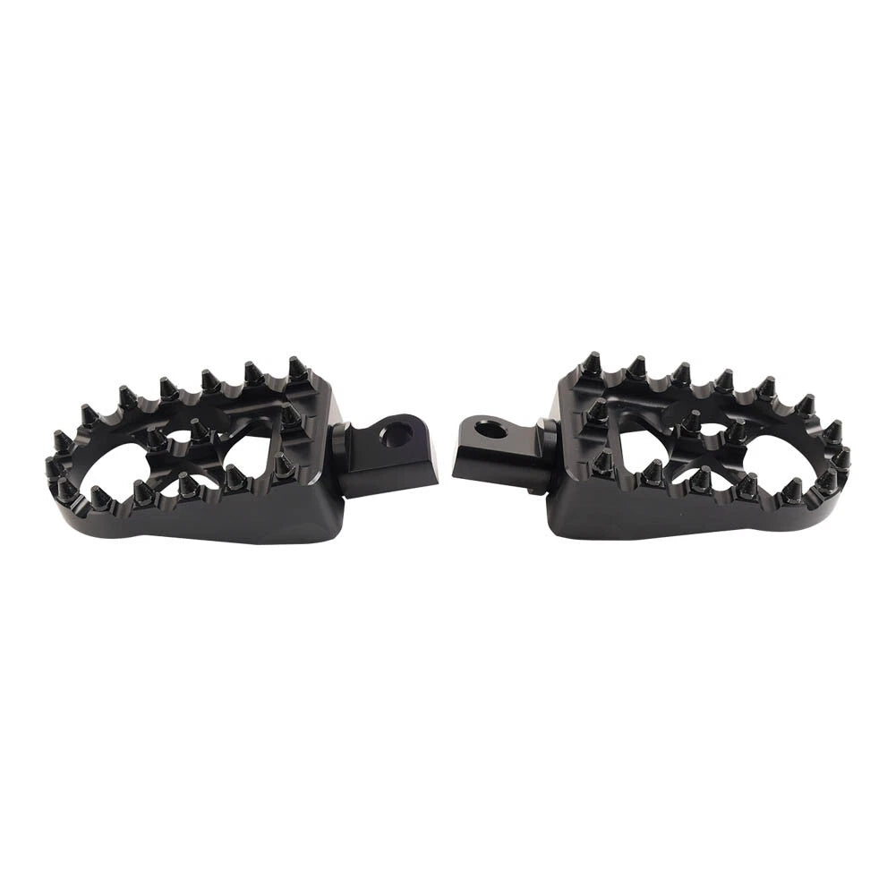 CNC Wide Fat Foot Pegs for Harley Dyna Sportster Fatboy (Pair)