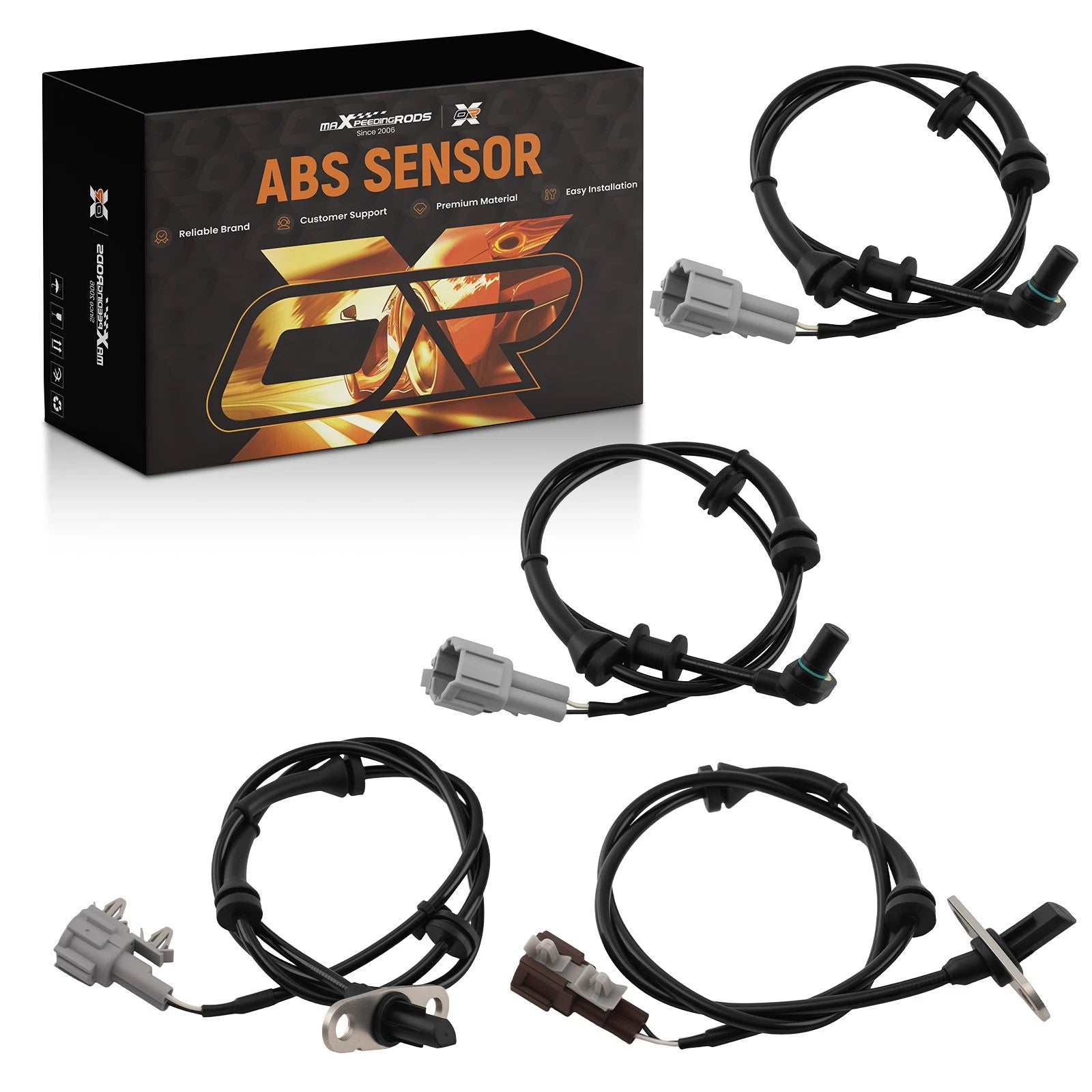 Set of 4 ABS Wheel Speed Sensors for Nissan Xterra (2000–2004) 47900EA002