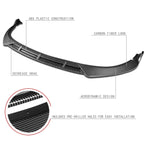 Front Bumper Lip Under Panel Diffuser for Kia Optima (2016–2018) Matte Black