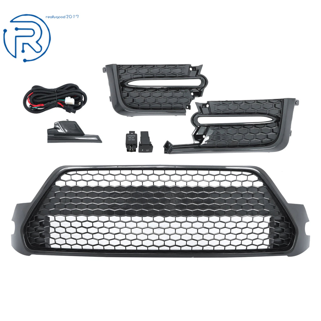 Front Bumper Lower Mesh Grille + Fog Light for Toyota Corolla SE XSE (2020–2021)
