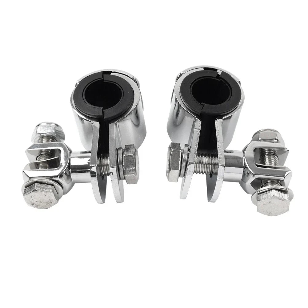 Highway Bar Foot Pegs Mount Clamps for Harley (1" 1.25")
