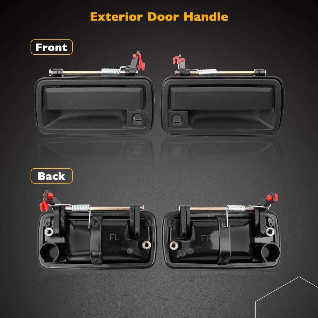2X Exterior Door Handle for GMC S10 1994–2005, Isuzu, Chevy, Oldsmobile