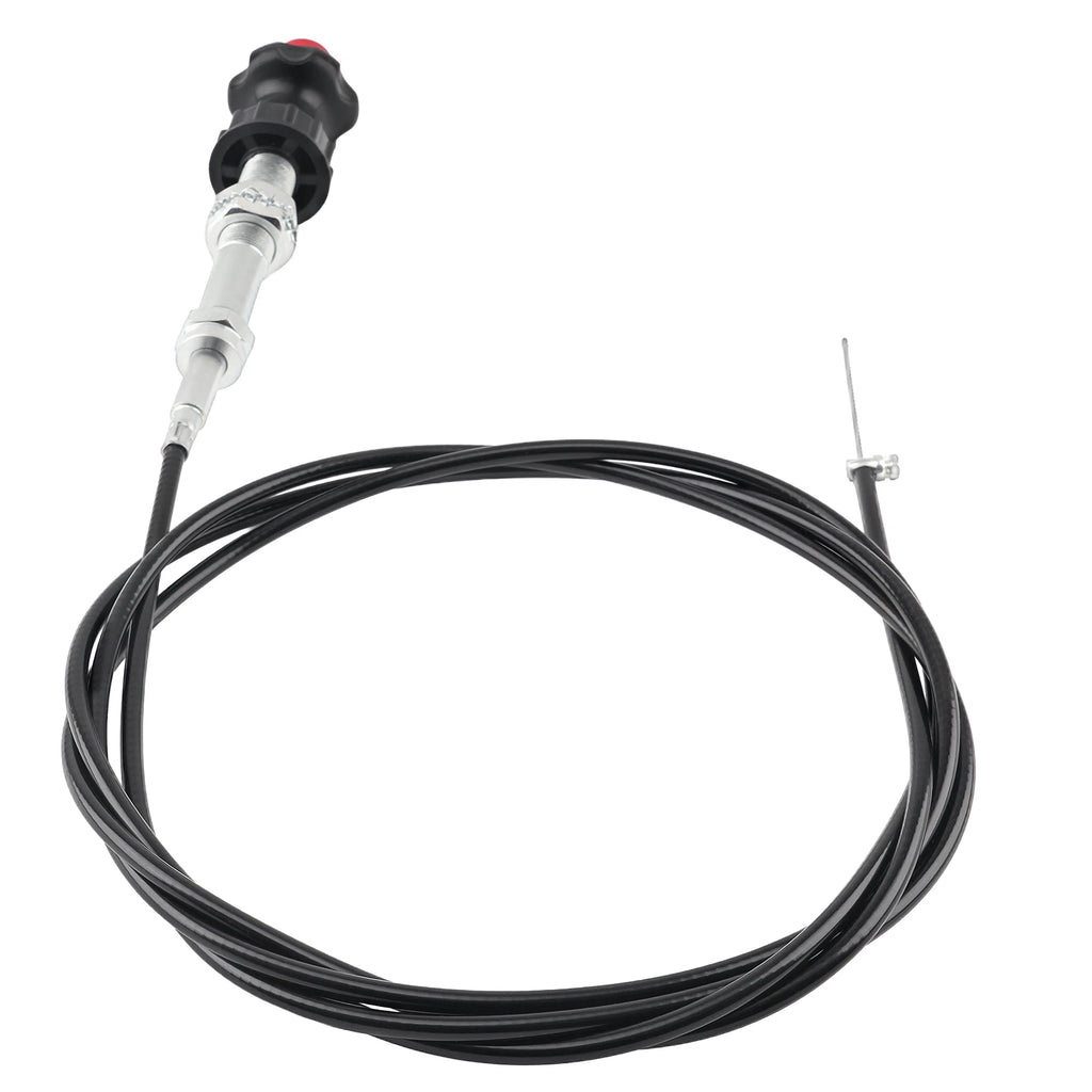 Adjustable Lock Control Cable with Black Knob for