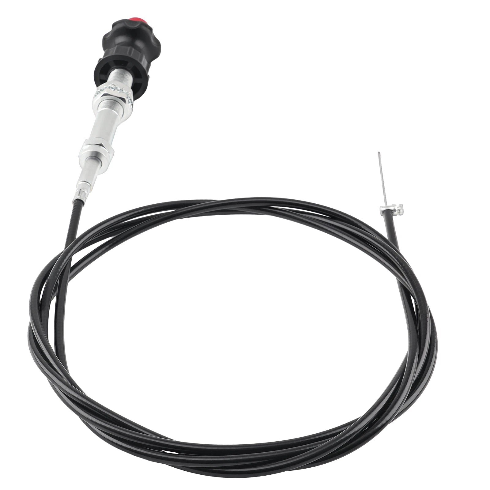 Adjustable Lock Control Cable with Black Knob for
