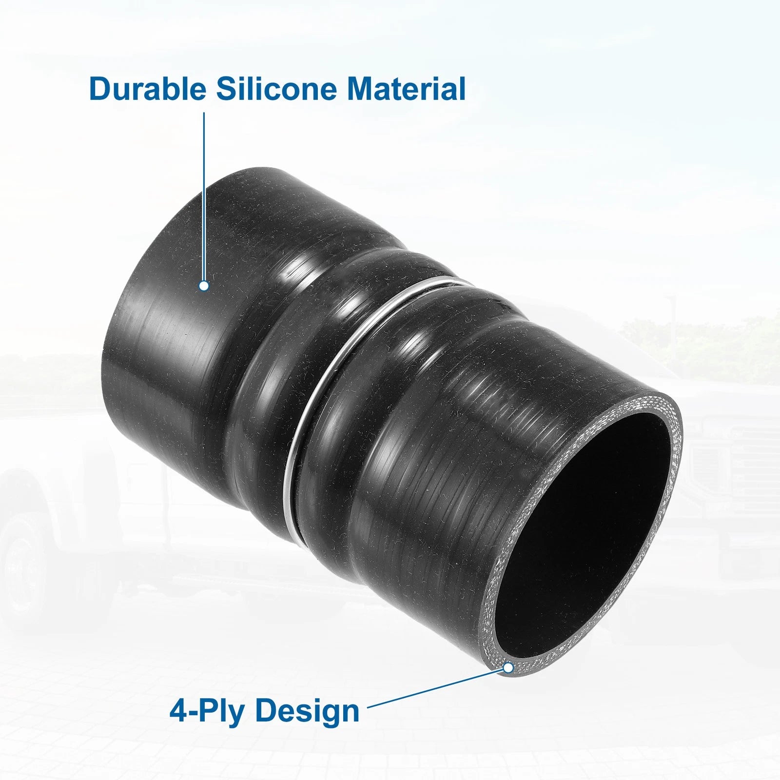 Set of 1 Silicone Hose Boot with Clamp for Ford F-250 F-350 F-450 (1999–2003)