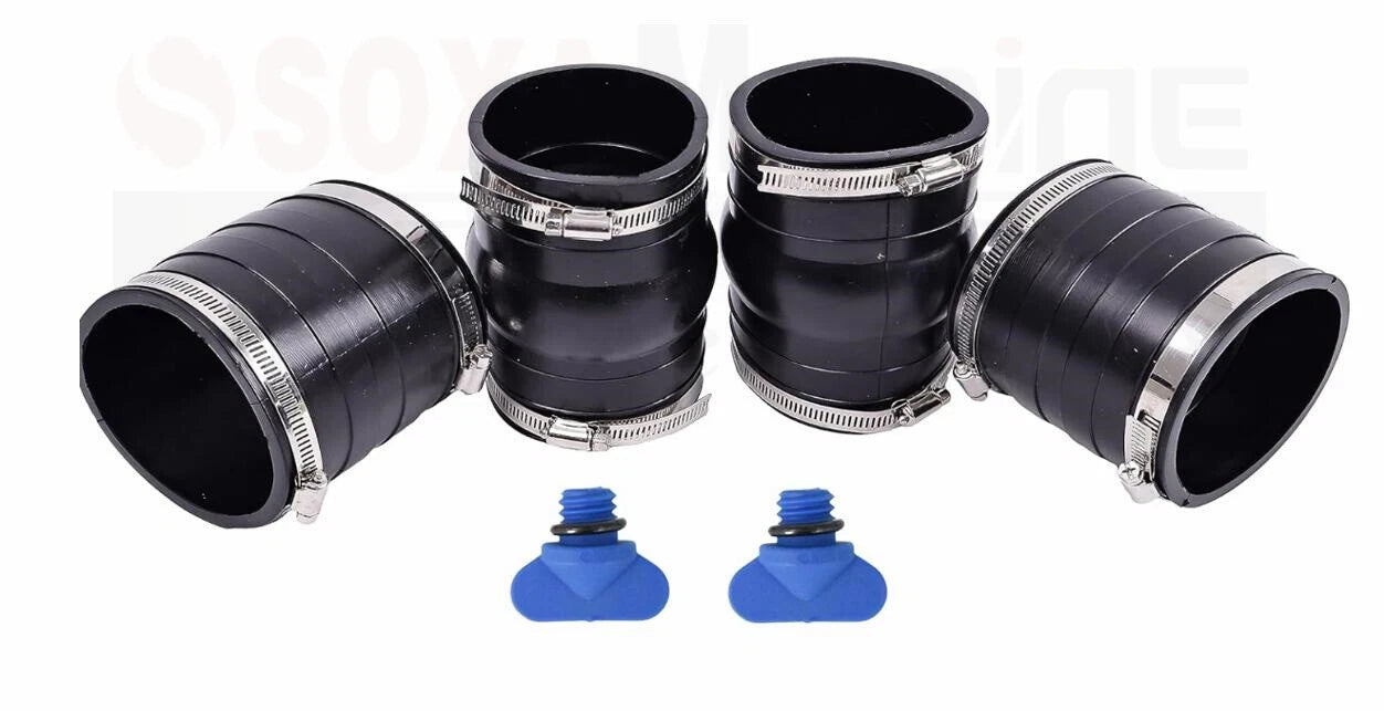 Exhaust Manifold Bellow Hose Kit for Volvo Penta 5.0L 5.7L V6 V8 (3853608)