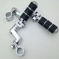 Chrome Foot Peg Clamps for Honda GoldWing GL1800, Shadow, Steed400, Valkyrie