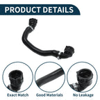 Radiator Hose for BMW X3 G01 (2018–2023) No. 17129894744 Rubber Black 1Pc