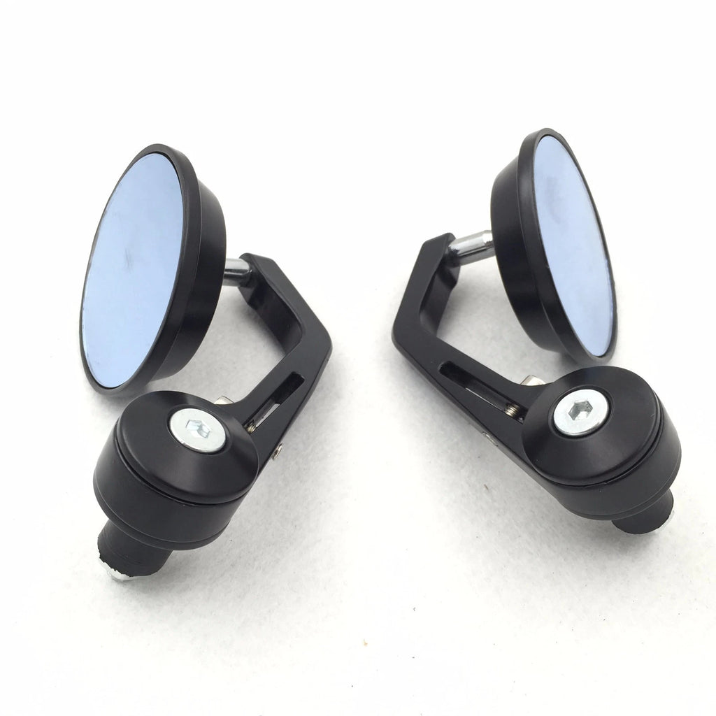 Adjustable Round Bar End Mirror 7/8" for Honda Kawasaki Buell Ducati