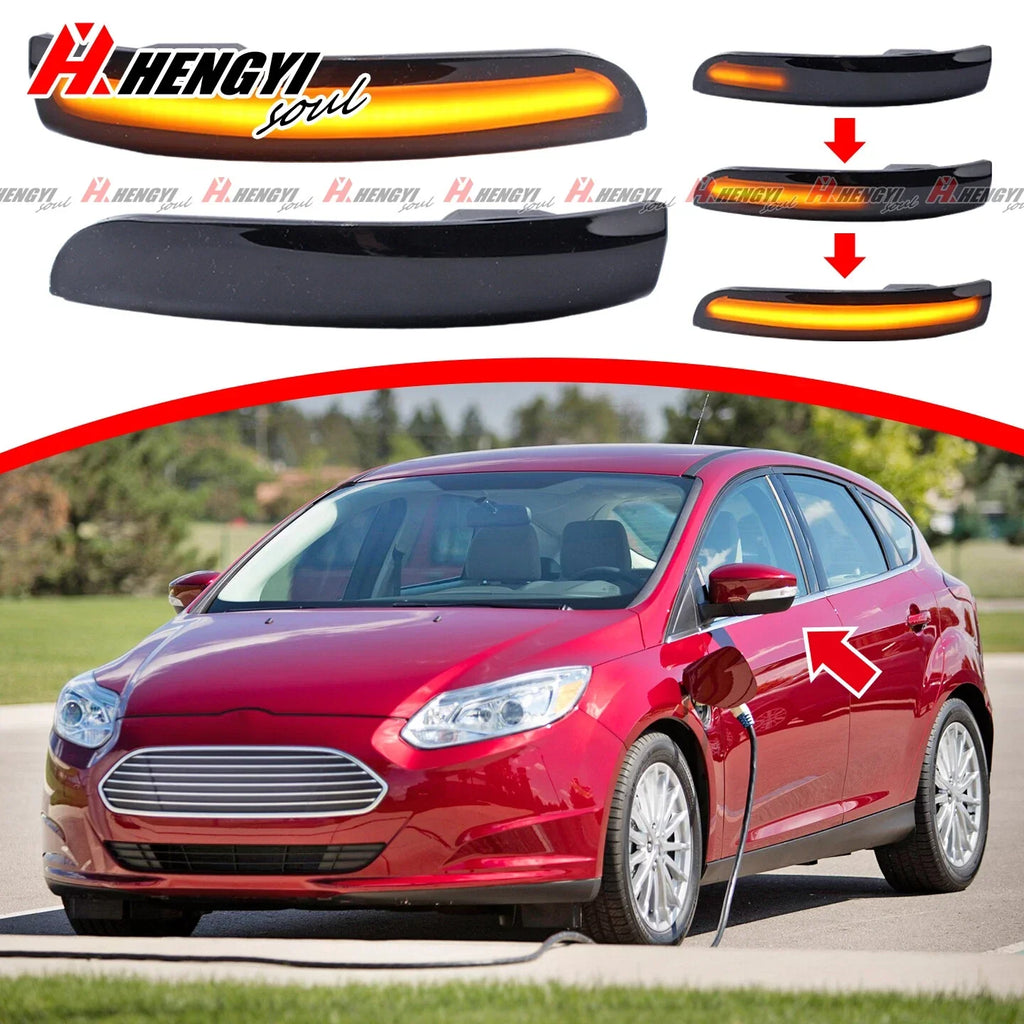 Dynamic Turn Signal Side Mirror Blinker Lamp for Ford Focus EcoSport