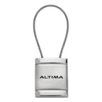 Satin-Chrome Cable Keychain - Officially Licensed for Nissan Altima