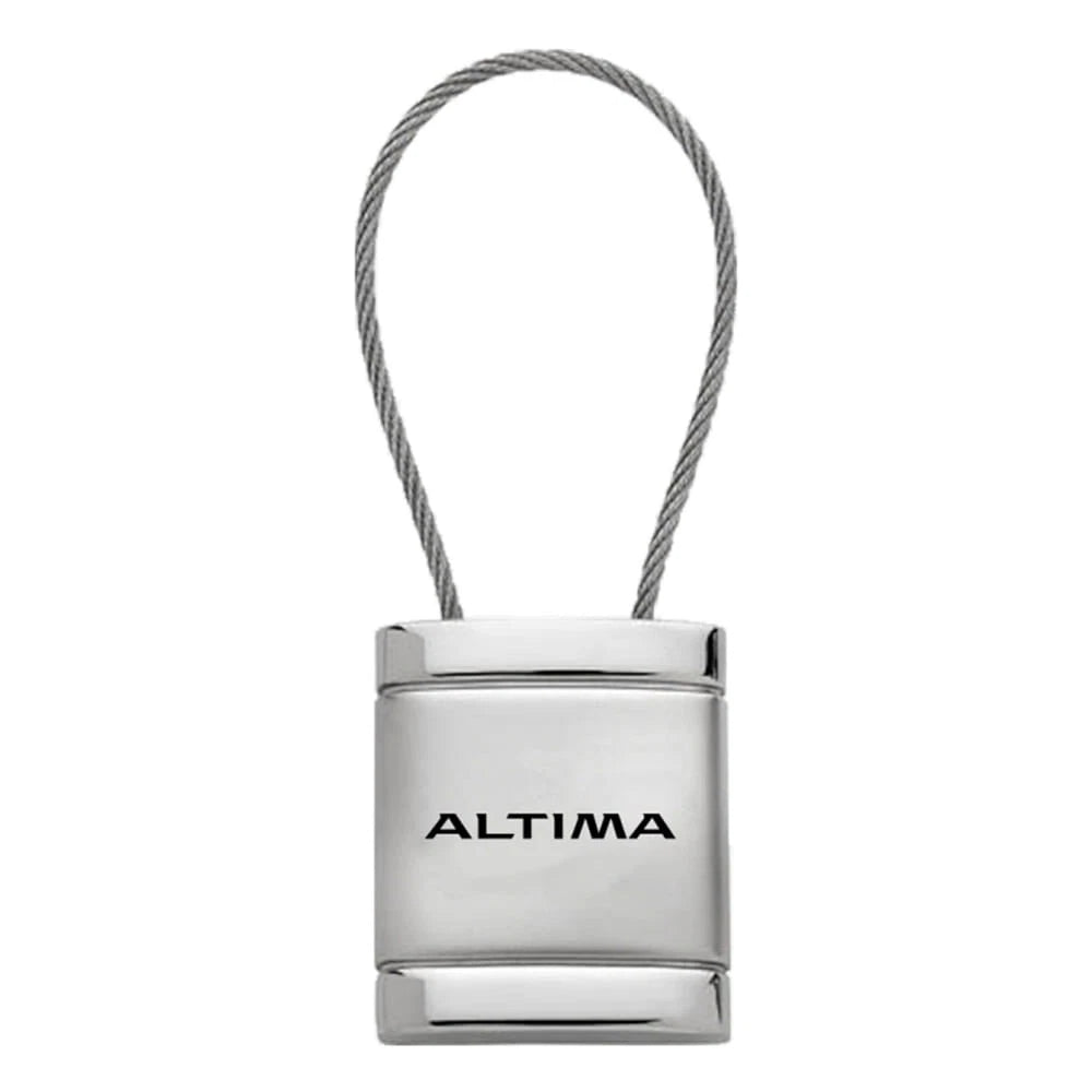 Satin-Chrome Cable Keychain - Officially Licensed for Nissan Altima