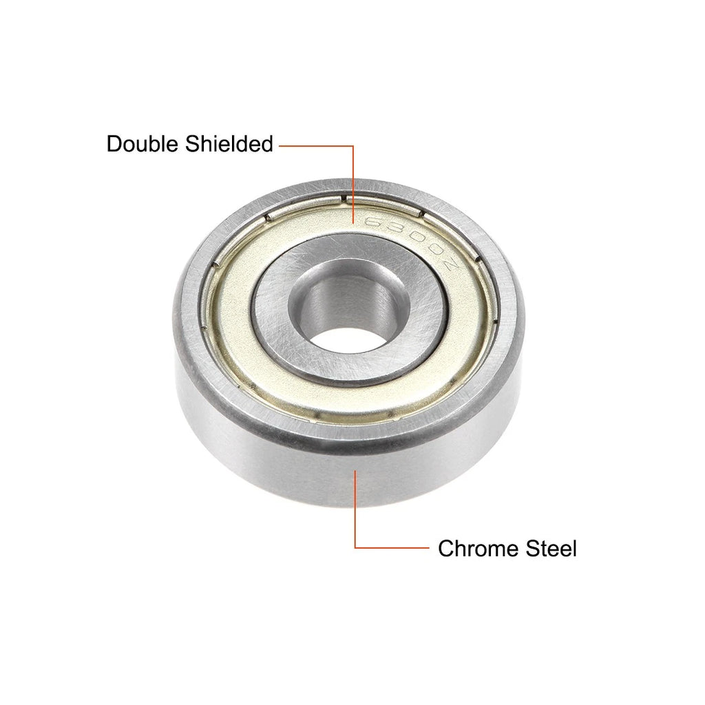 2X 6300ZZ Ball Bearing   10x35x11mm ABEC-3