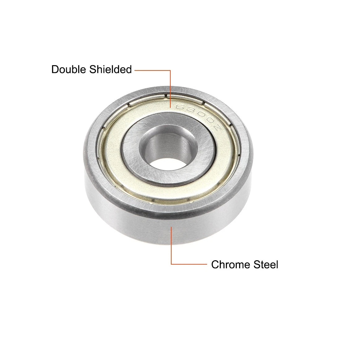 2X 6300ZZ Ball Bearing   10x35x11mm ABEC-3