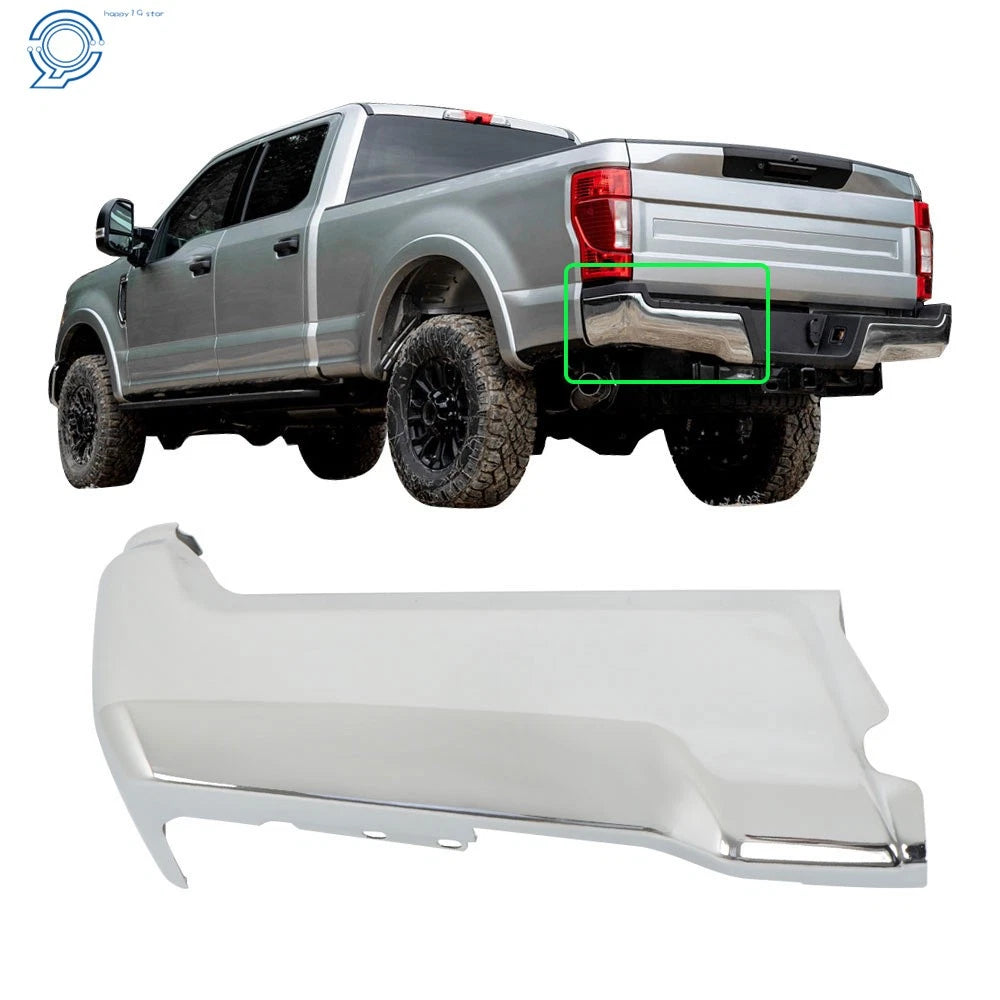 Chrome Rear LH Driver Bumper Face Bar for Ford F250 F350 (2017–2022)