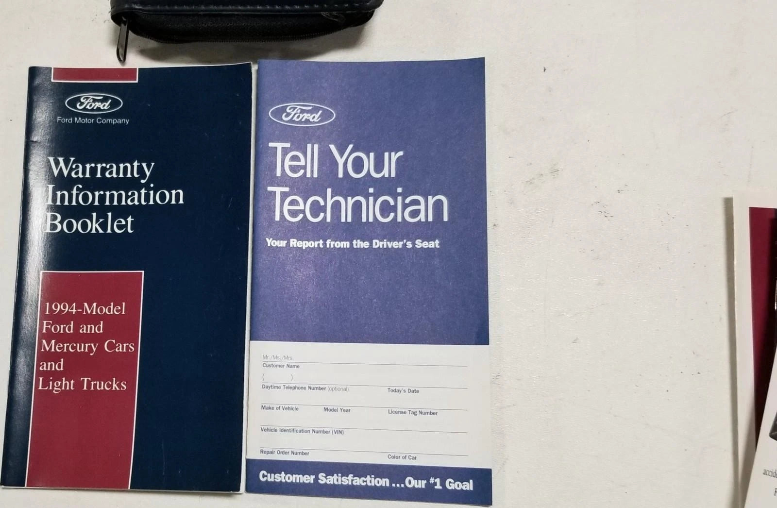 Owners Manual Collection with Case for Ford Thunderbird (1994)